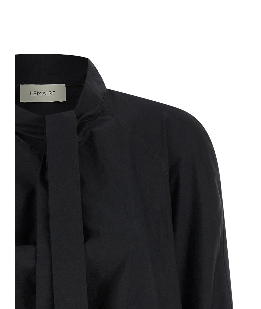LEMAIRE Черная хлопковая блузы, фото 4