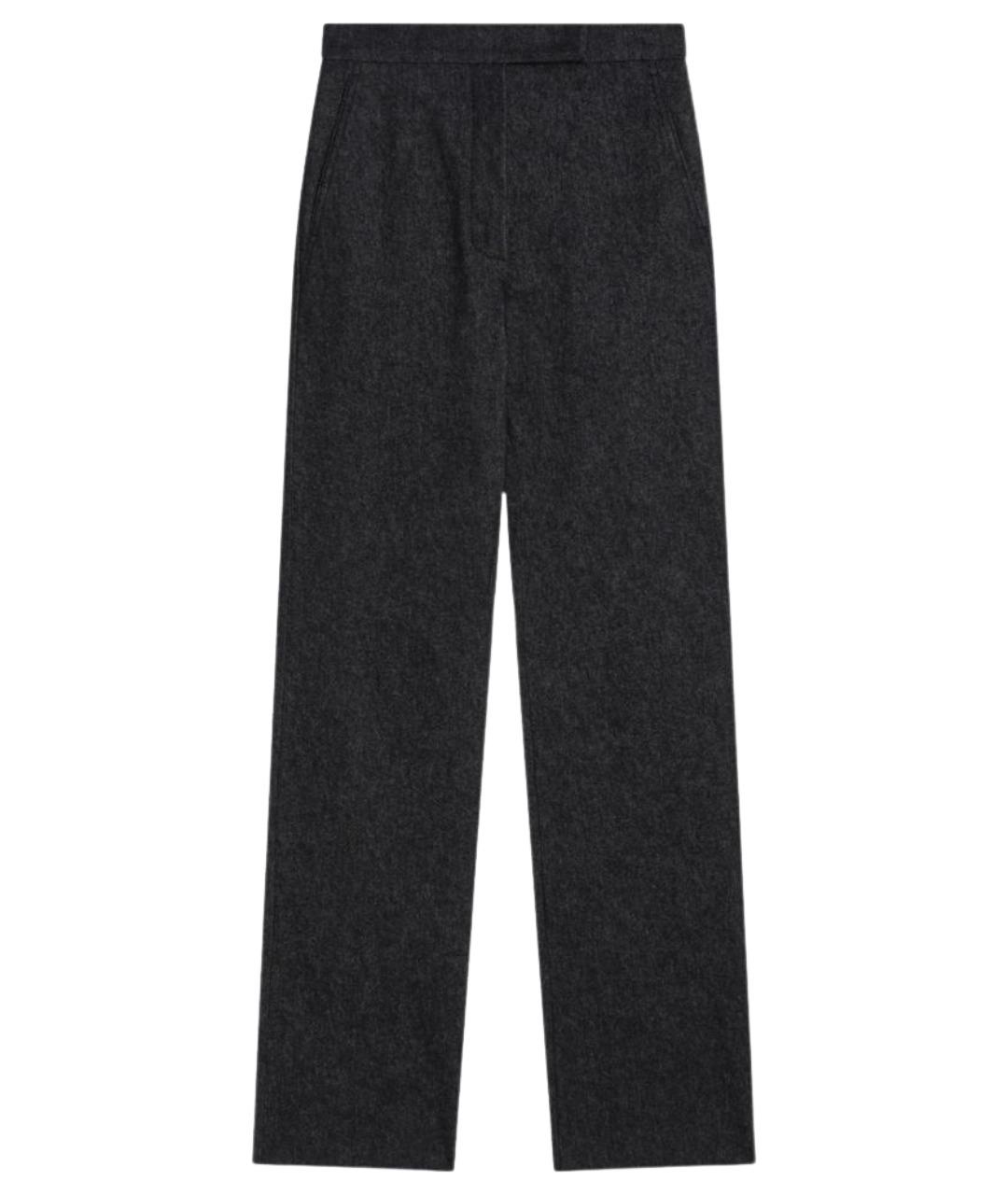 MAX MARA Синие хлопковые прямые брюки, фото 1