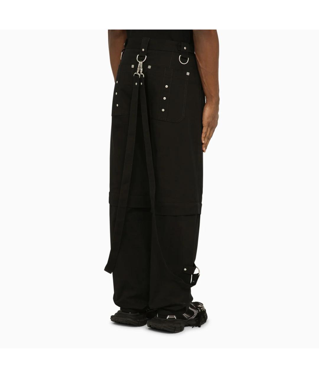 GIVENCHY Черные хлопковые классические брюки, фото 2