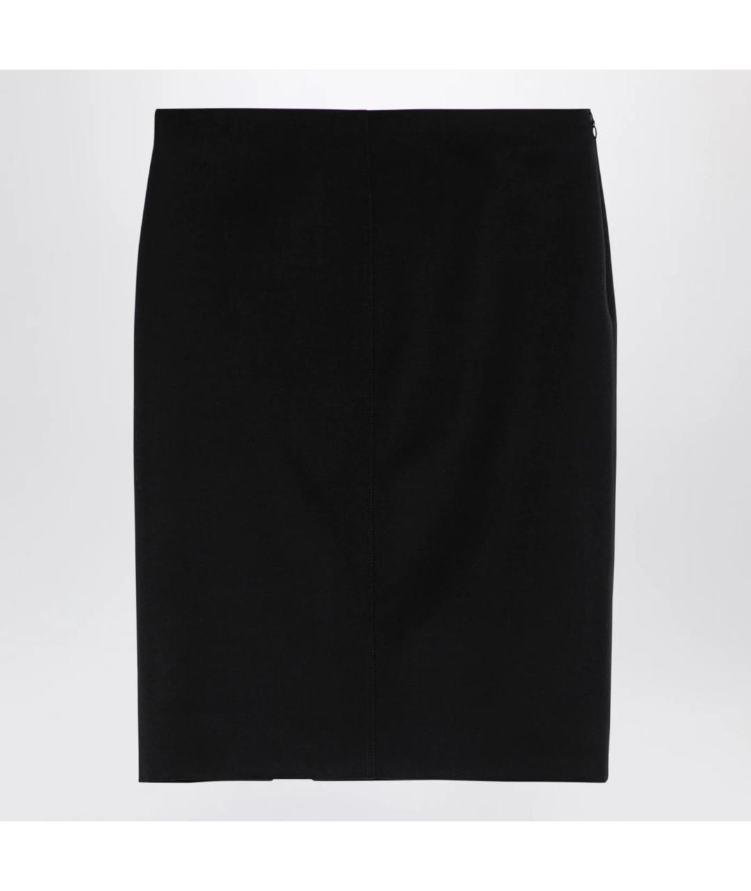 GIVENCHY Черная шерстяная юбка миди, фото 2