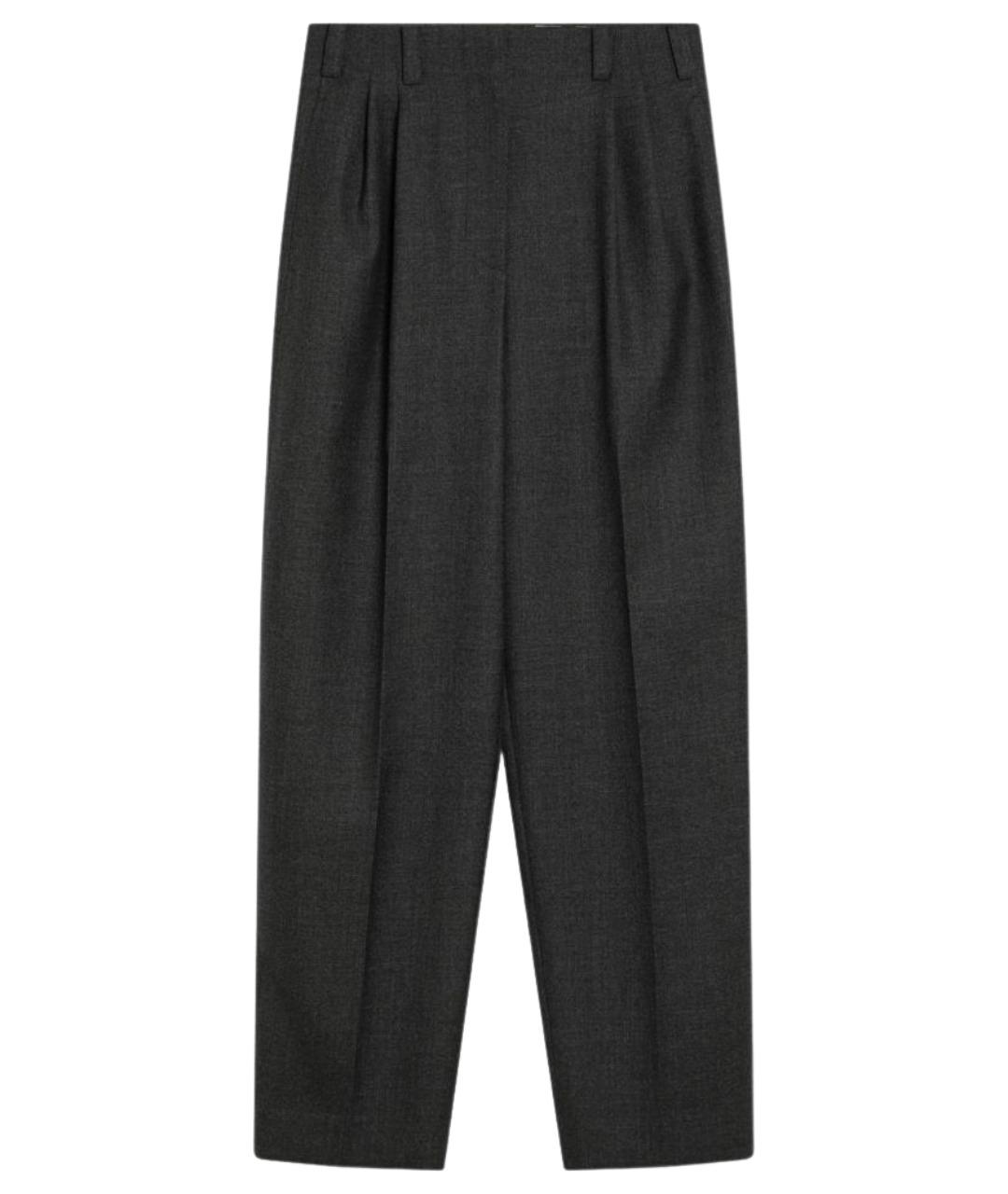 GIVENCHY Серые шерстяные прямые брюки, фото 1