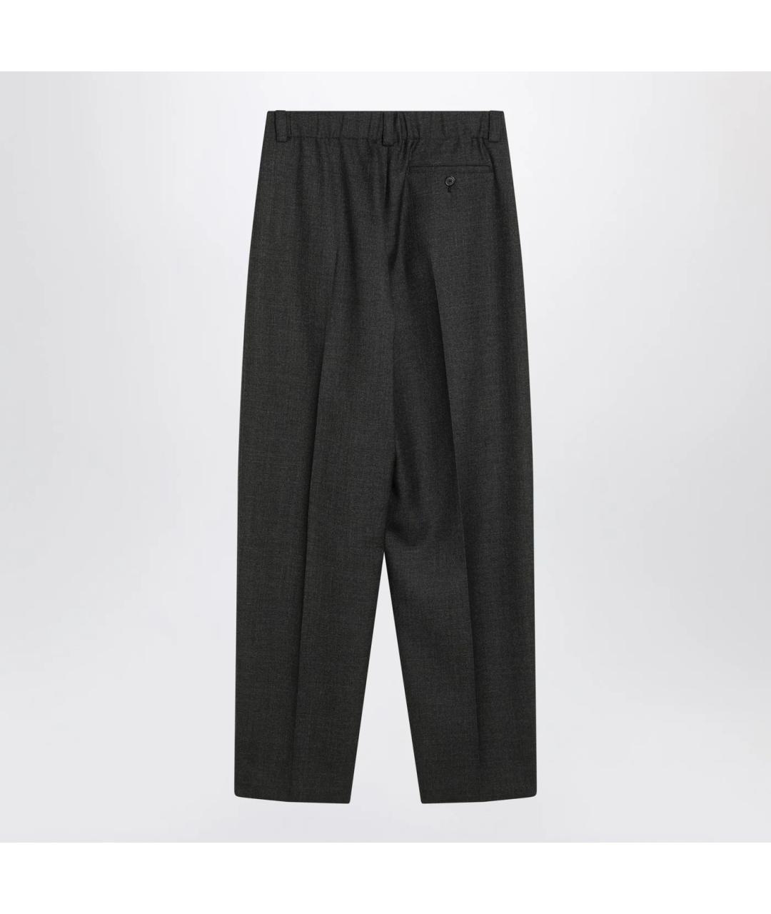 GIVENCHY Серые шерстяные прямые брюки, фото 2