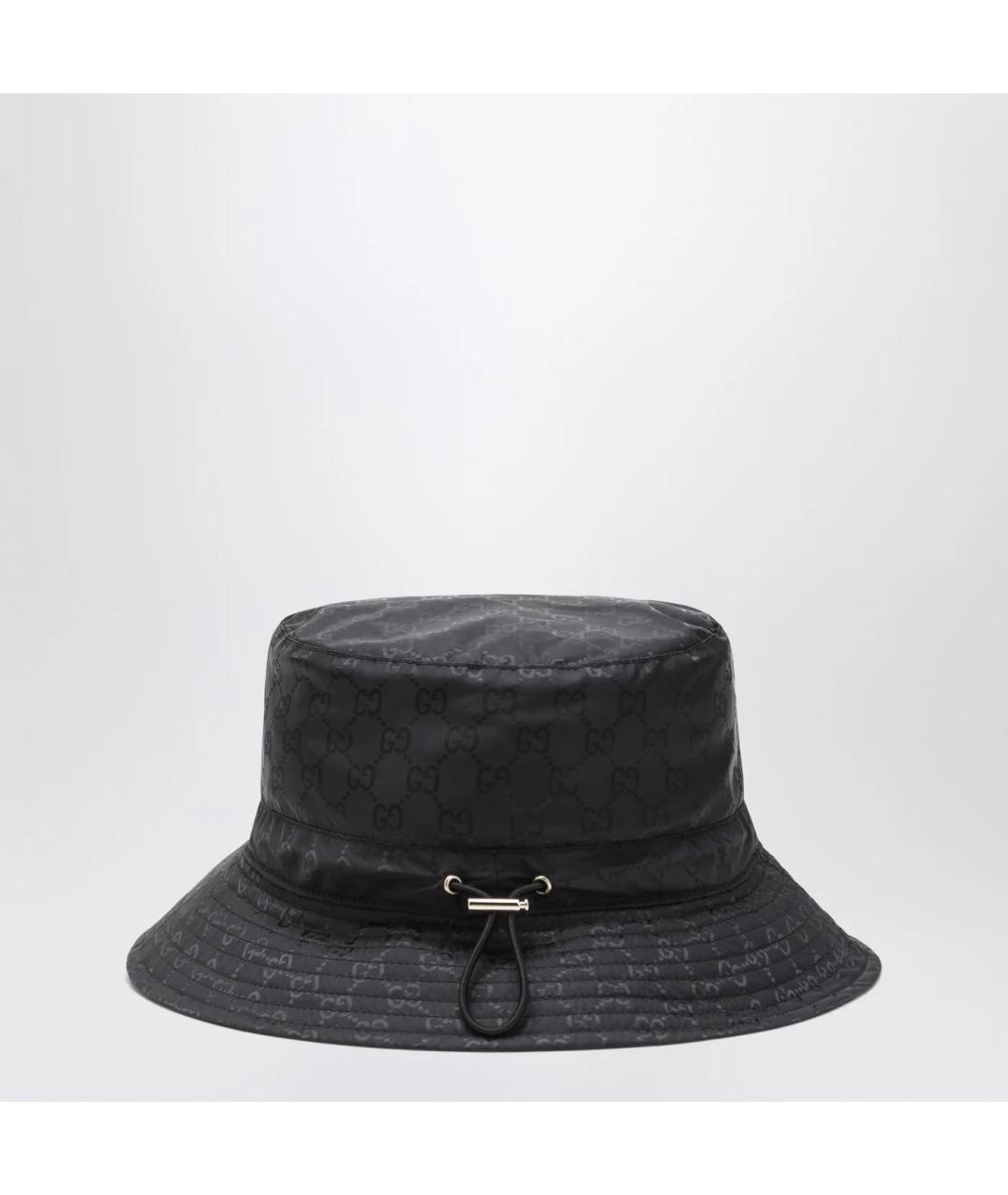 GUCCI Черная синтетическая панама, фото 2