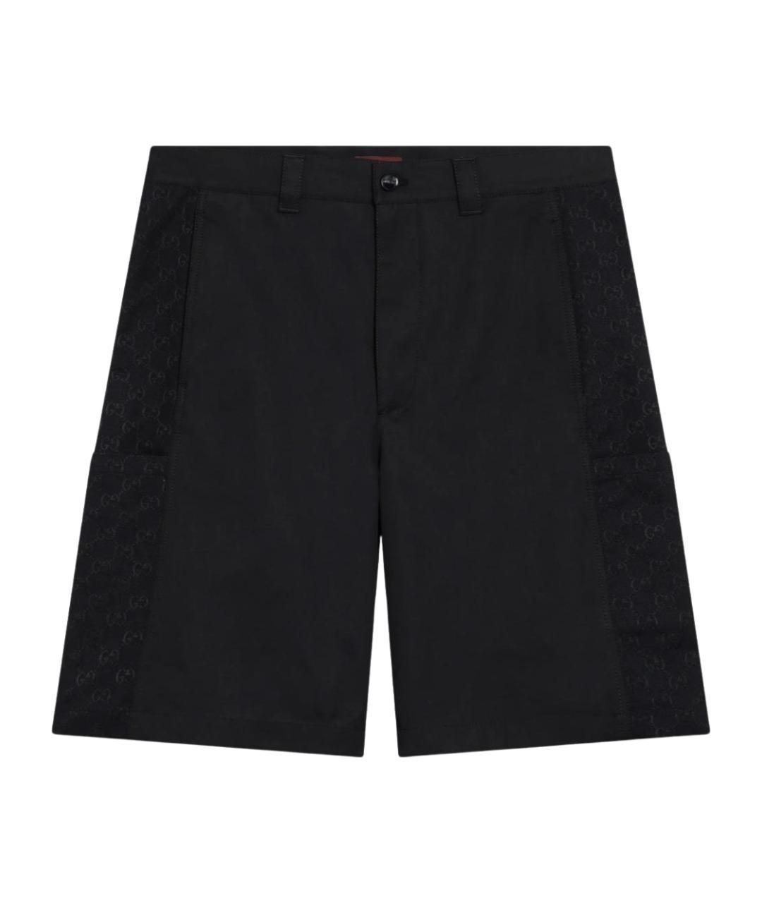 GUCCI Темно-синие хлопковые шорты, фото 1