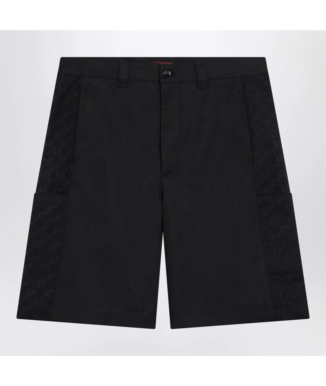 GUCCI Темно-синие хлопковые шорты, фото 3