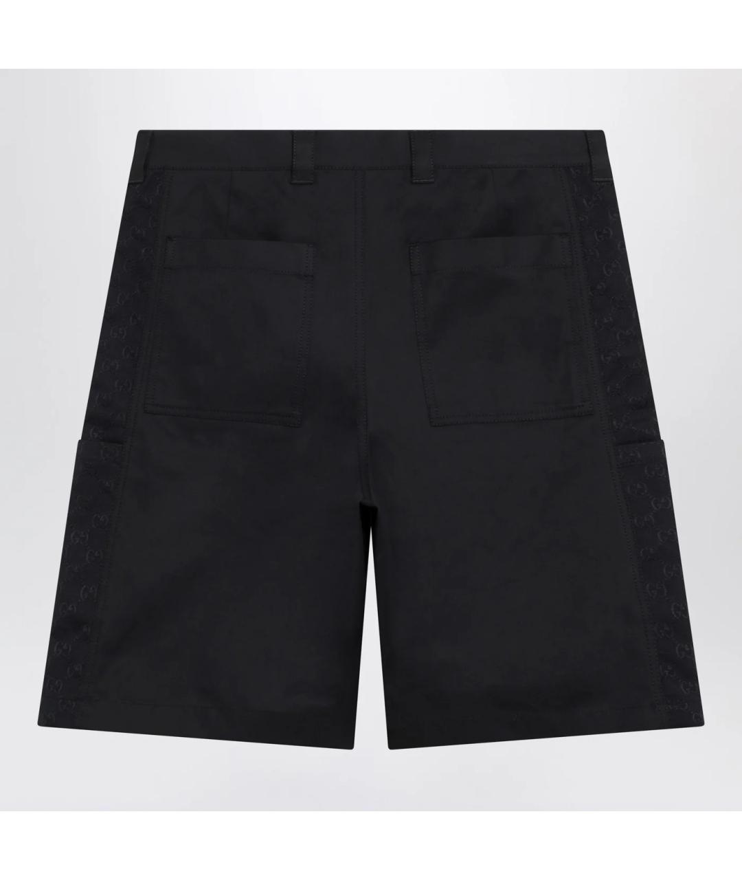 GUCCI Темно-синие хлопковые шорты, фото 2
