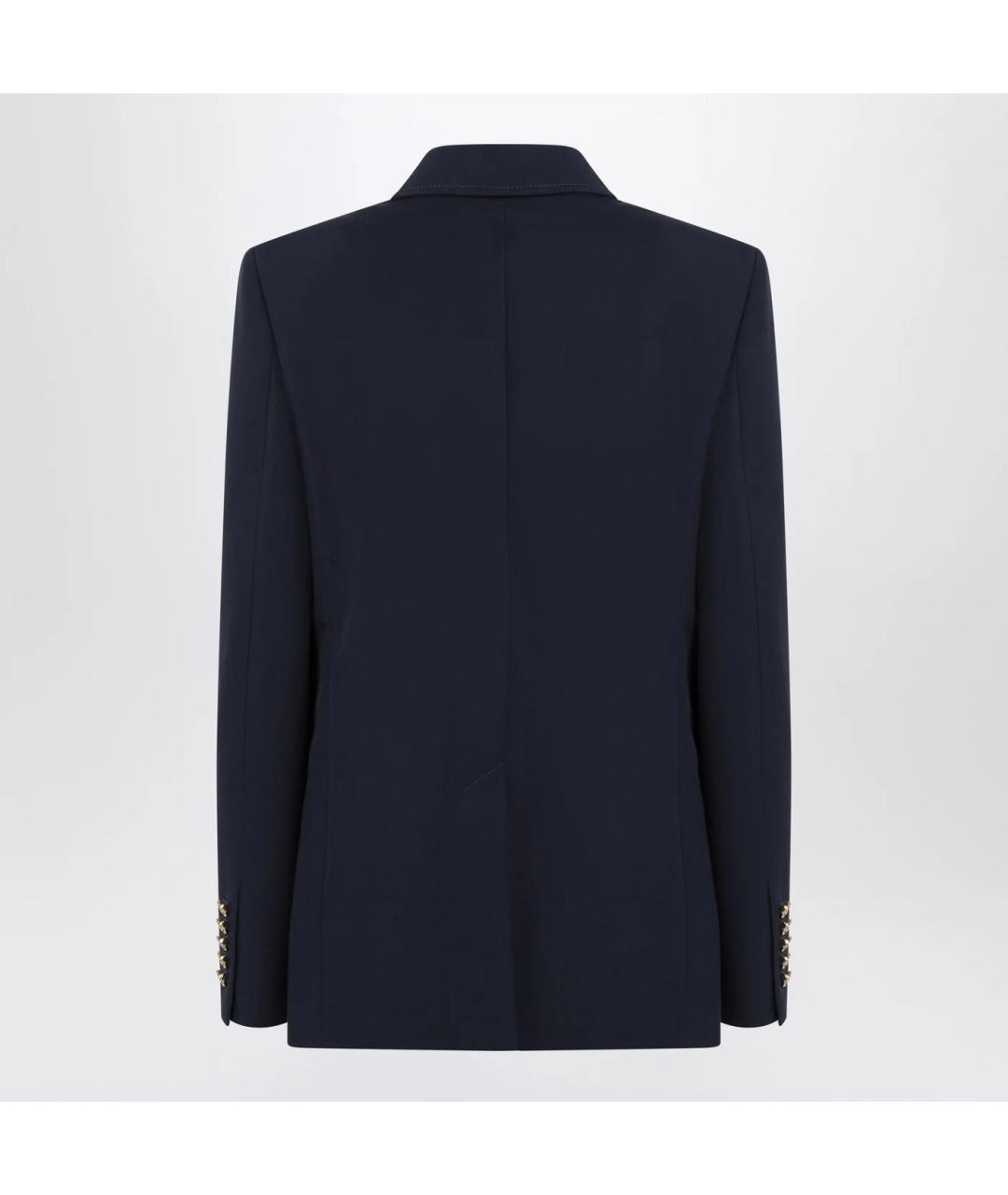 GUCCI Синий хлопковый жакет/пиджак, фото 2