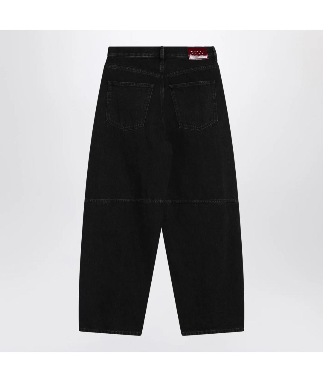 GUCCI Черные хлопковые прямые джинсы, фото 2