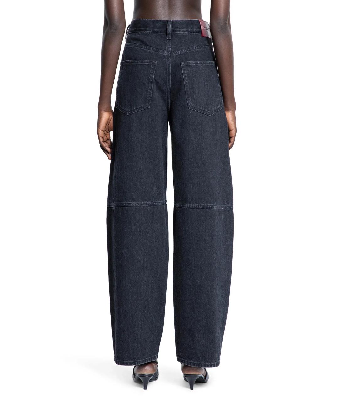 GUCCI Черные хлопковые прямые джинсы, фото 5