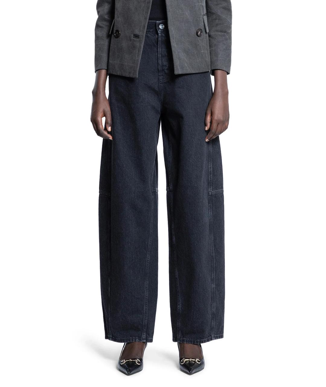 GUCCI Черные хлопковые прямые джинсы, фото 3