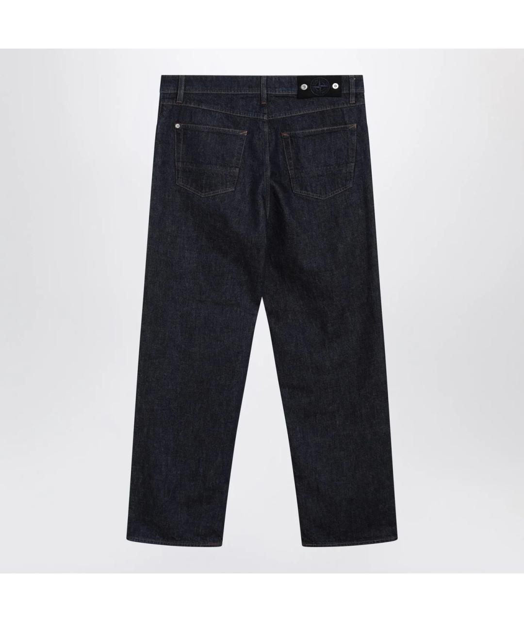 STONE ISLAND Синие деним повседневные брюки, фото 2