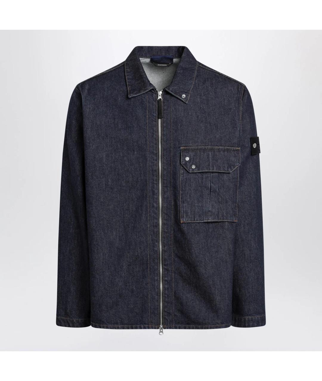 STONE ISLAND Синяя хлопковая куртка, фото 3