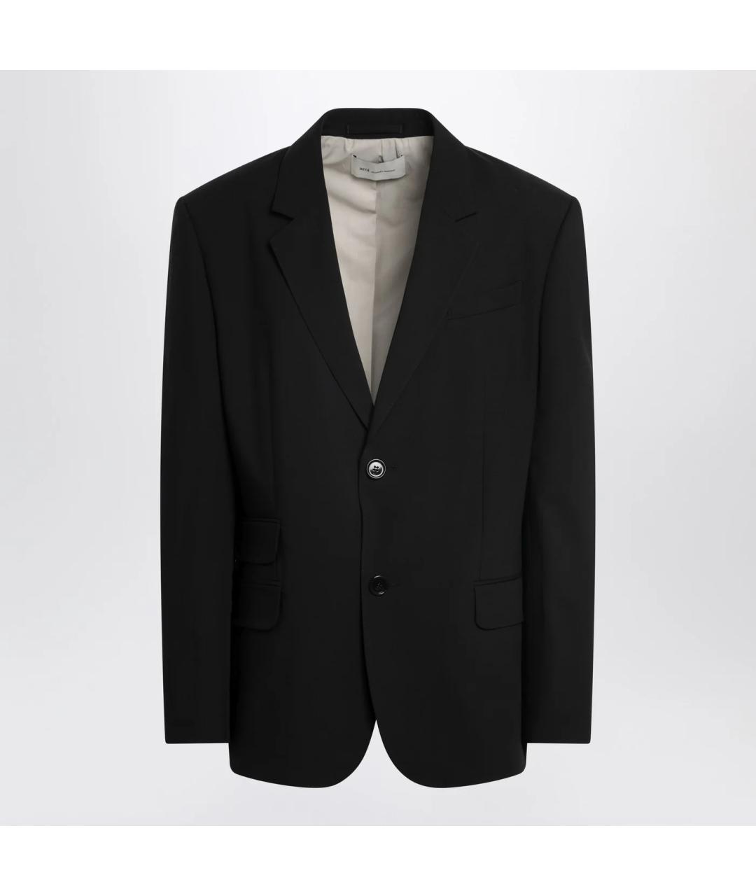 Ami Paris Черный шерстяной пиджак, фото 3