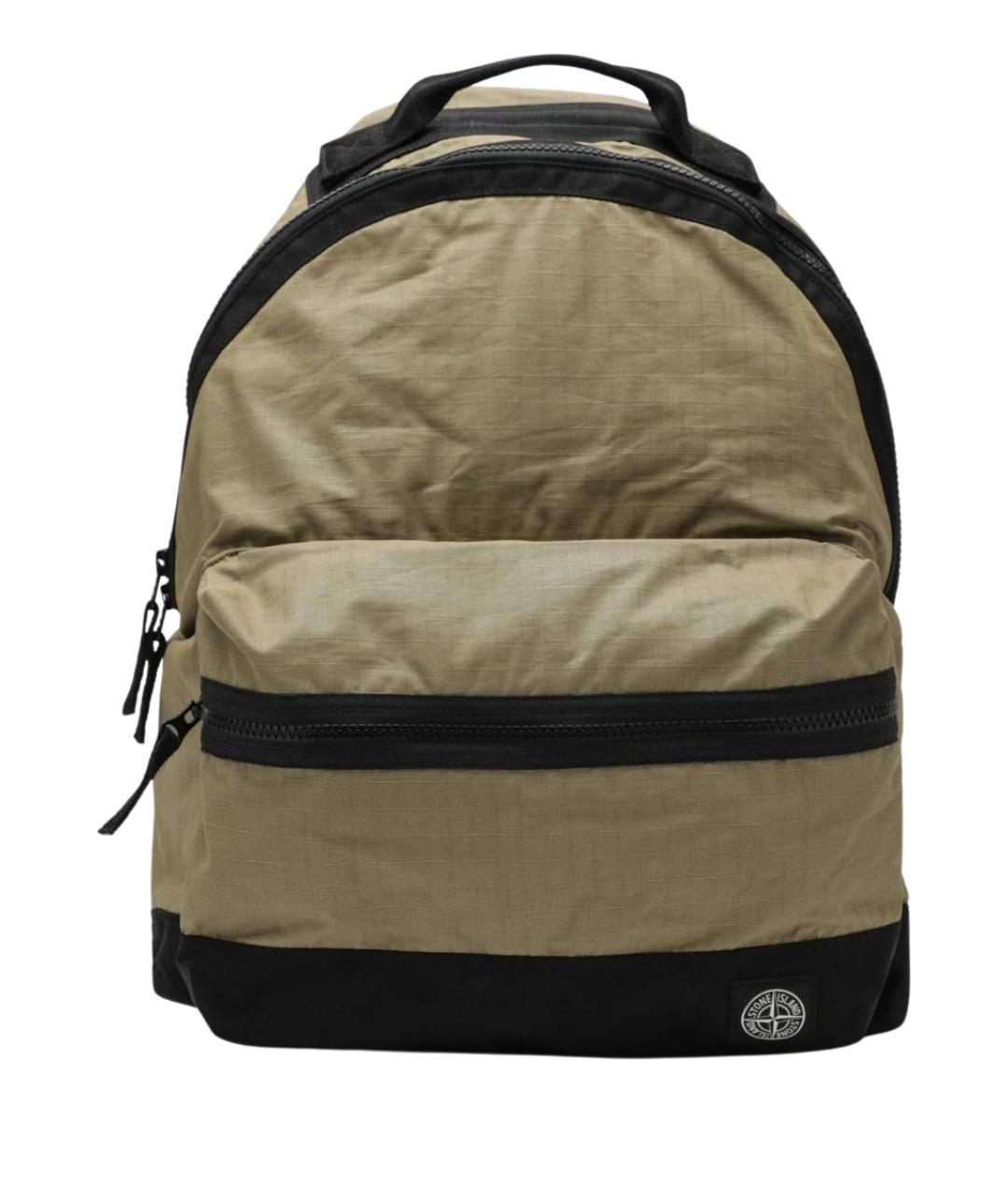 STONE ISLAND Зеленый хлопковый рюкзак, фото 1
