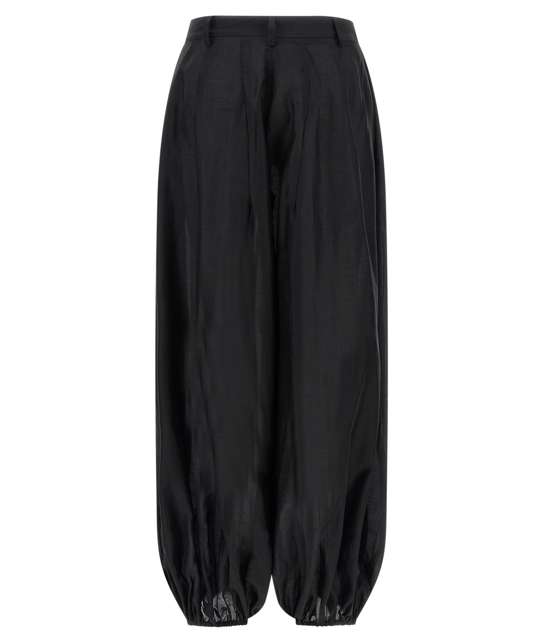 THELATEST Черные прямые брюки, фото 2