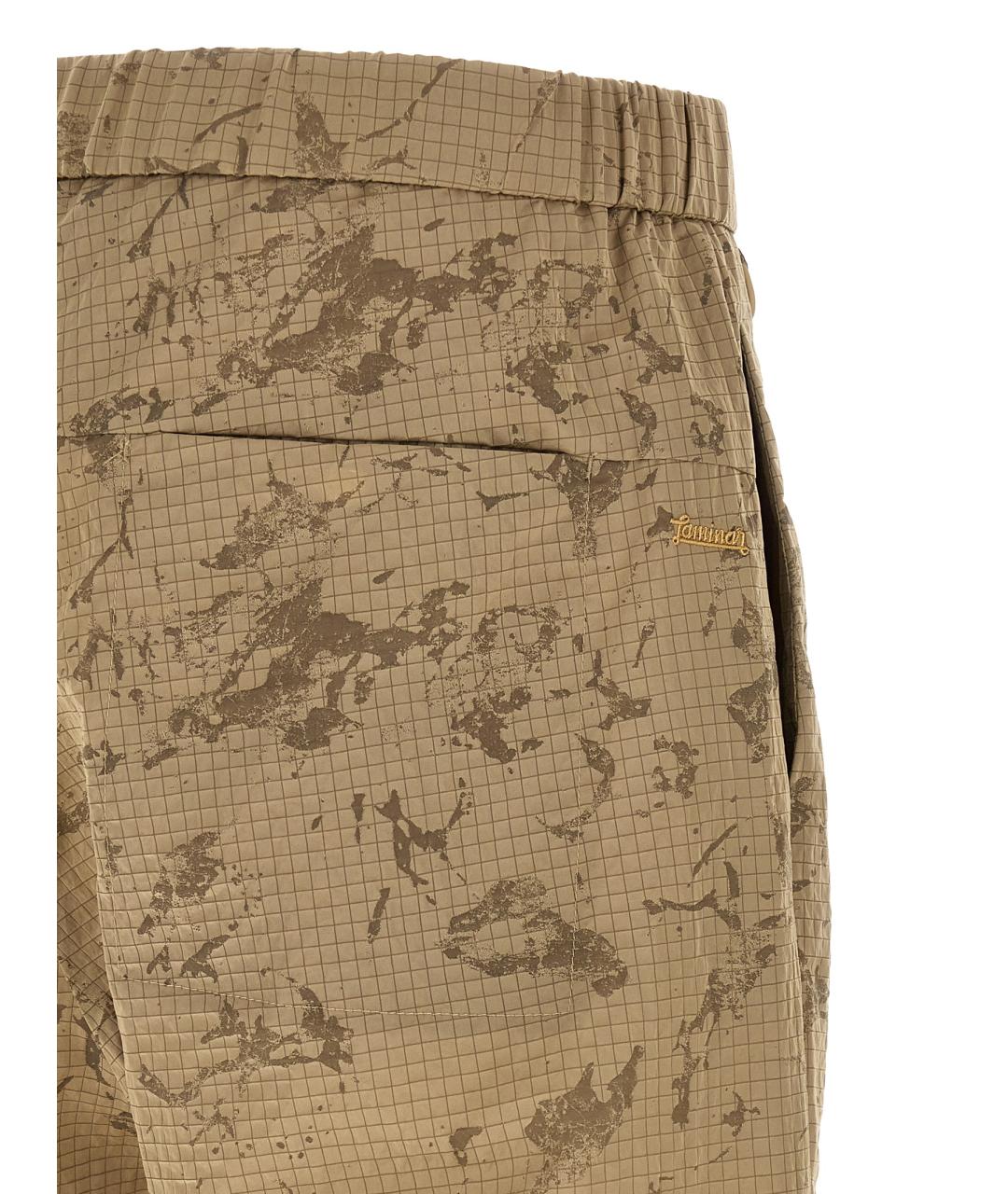 LAMINAR Бежевые полиамидовые повседневные брюки, фото 5