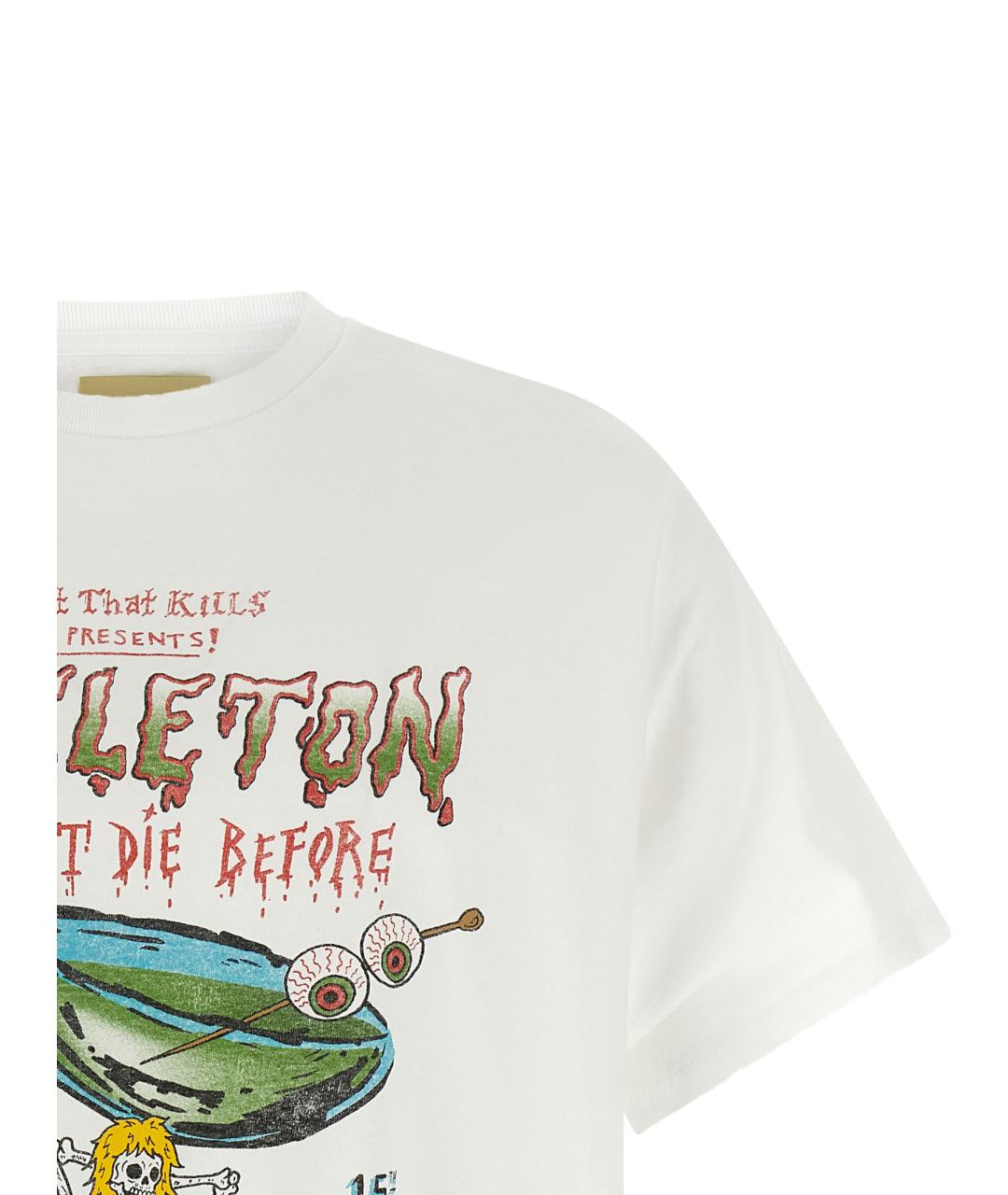 Gallery Dept Белая хлопковая футболка, фото 3