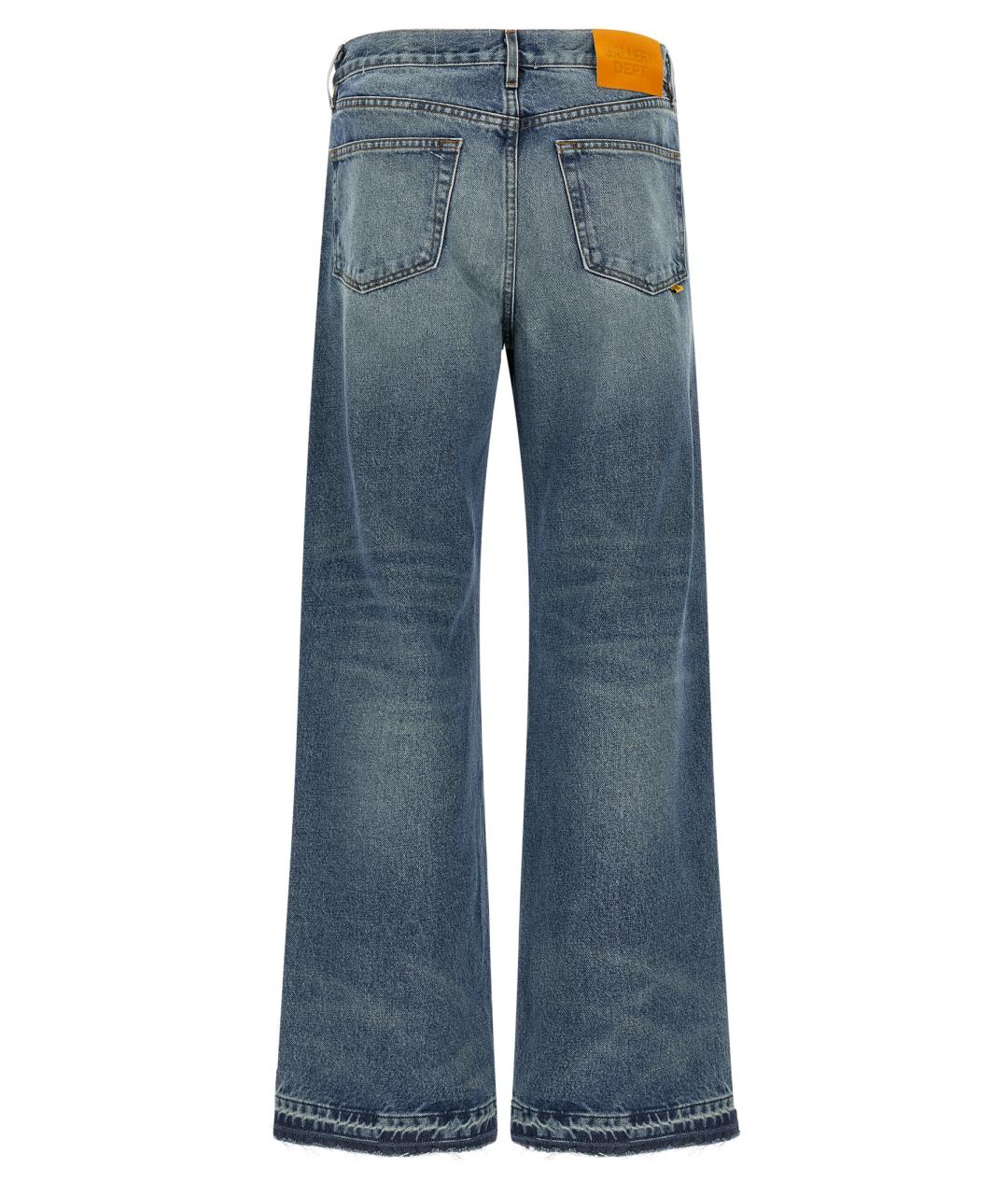 Gallery Dept Синие хлопковые прямые джинсы, фото 2