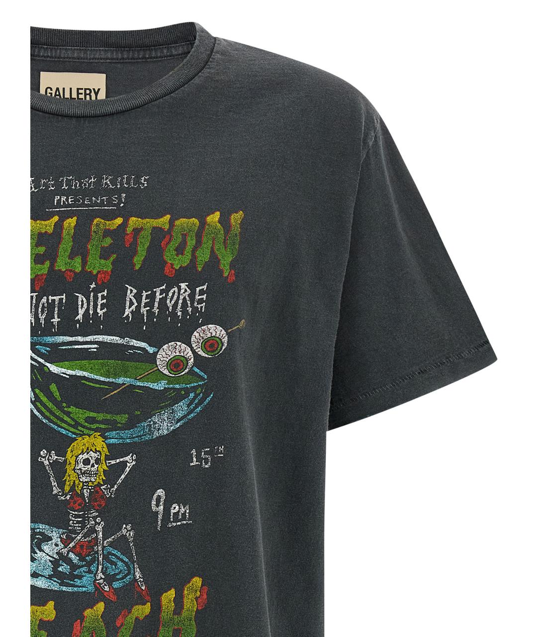 Gallery Dept Черная хлопковая футболка, фото 3