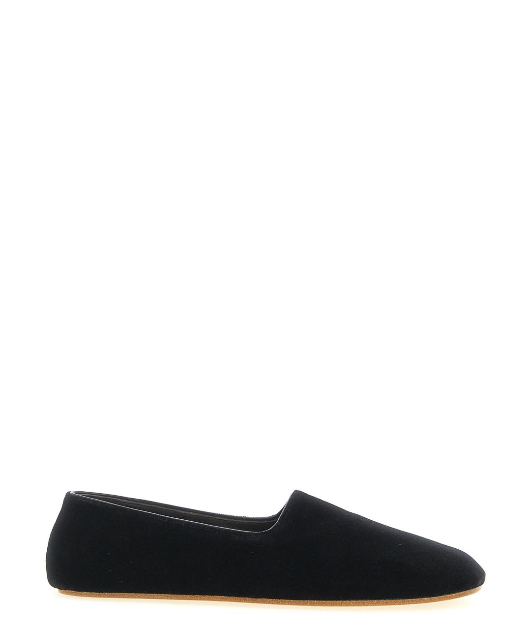 THE ROW Черные текстильные балетки, фото 1