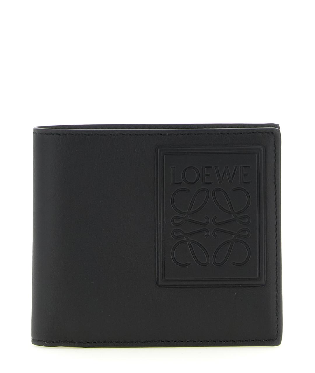 LOEWE Черный кожаный кошелек, фото 1
