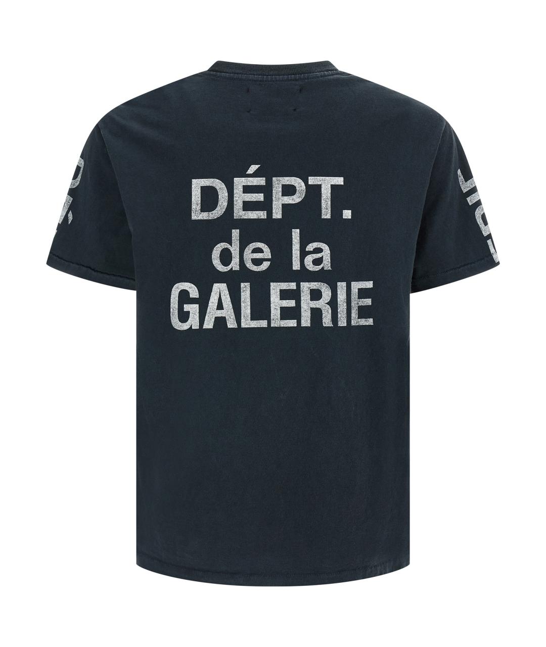 Gallery Dept Черная хлопковая футболка, фото 2