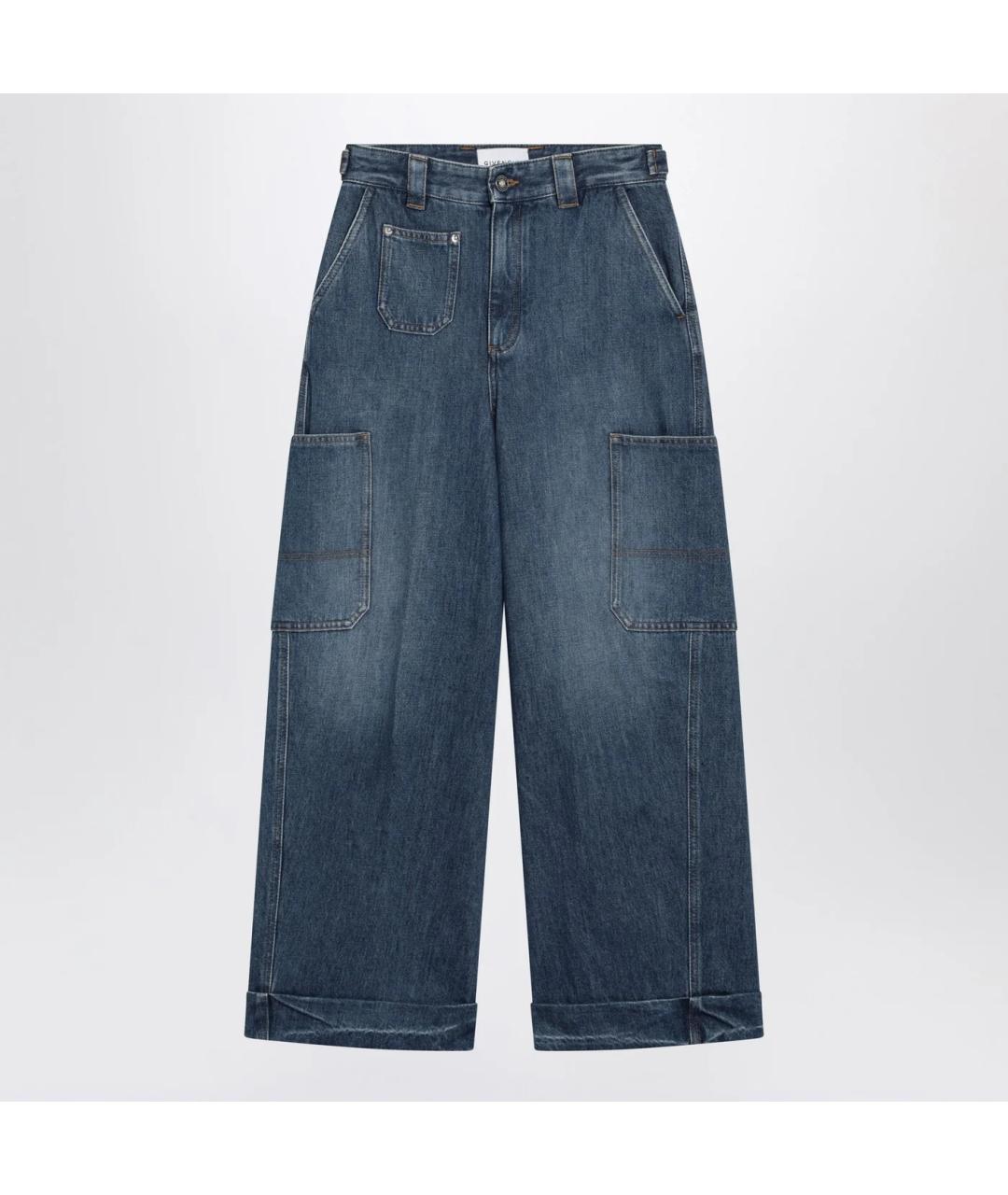 GIVENCHY Синие хлопковые прямые джинсы, фото 3