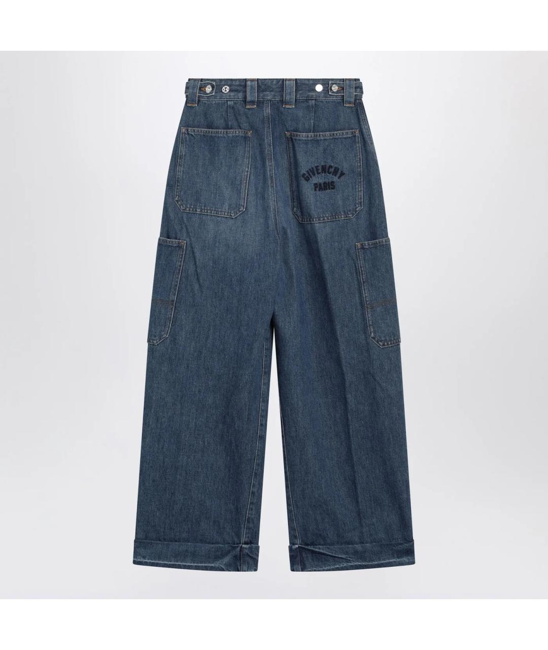 GIVENCHY Синие хлопковые прямые джинсы, фото 2