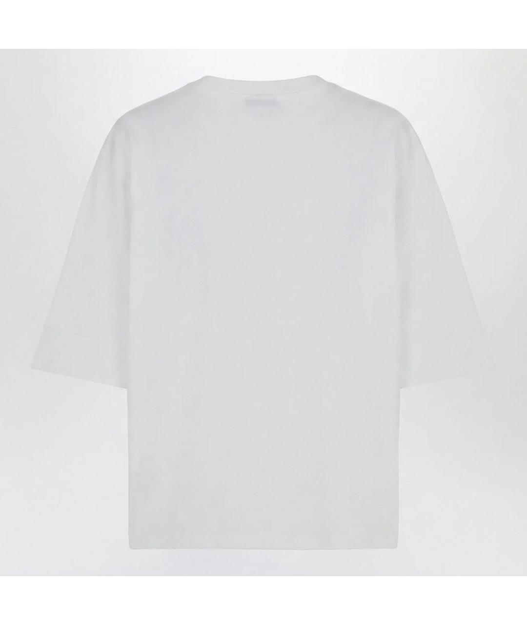 BALMAIN Белая хлопковая футболка, фото 2
