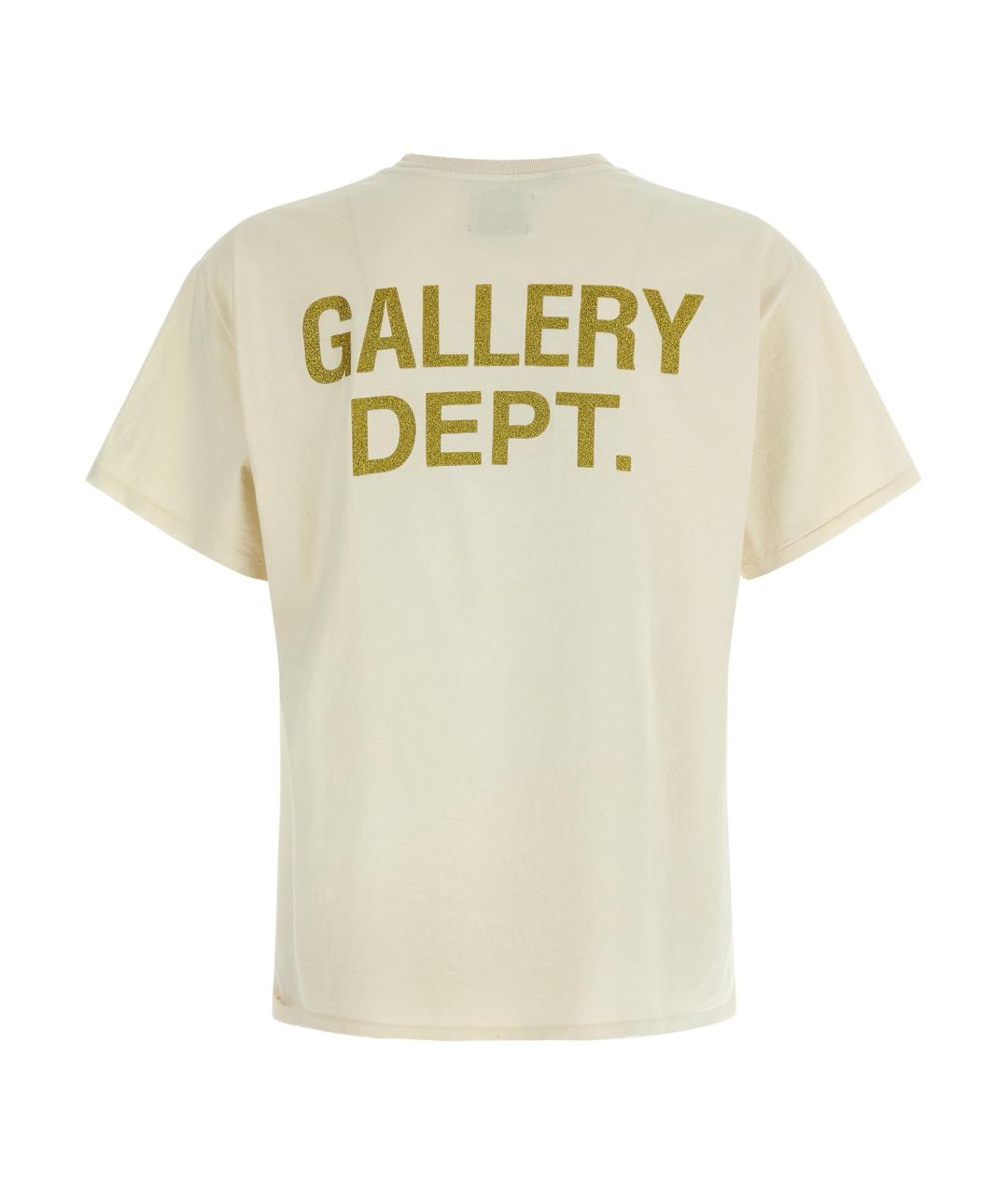 Gallery Dept Бежевая хлопковая футболка, фото 2