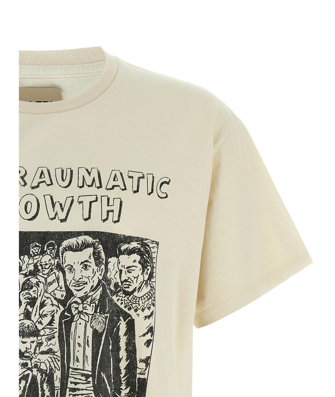 Gallery Dept Бежевая хлопковая футболка, фото 3