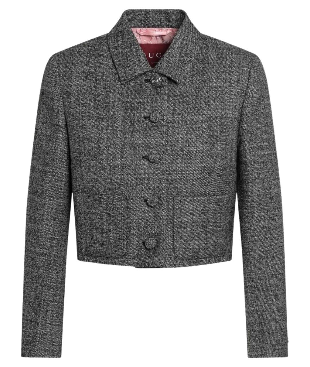 GUCCI Мульти шерстяной жакет/пиджак, фото 1