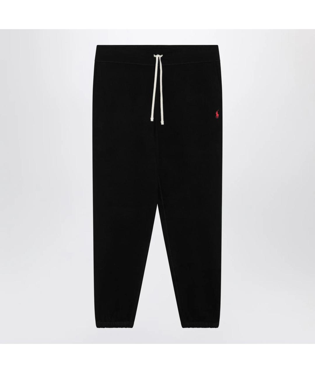 POLO RALPH LAUREN Черные хлопковые повседневные брюки, фото 3