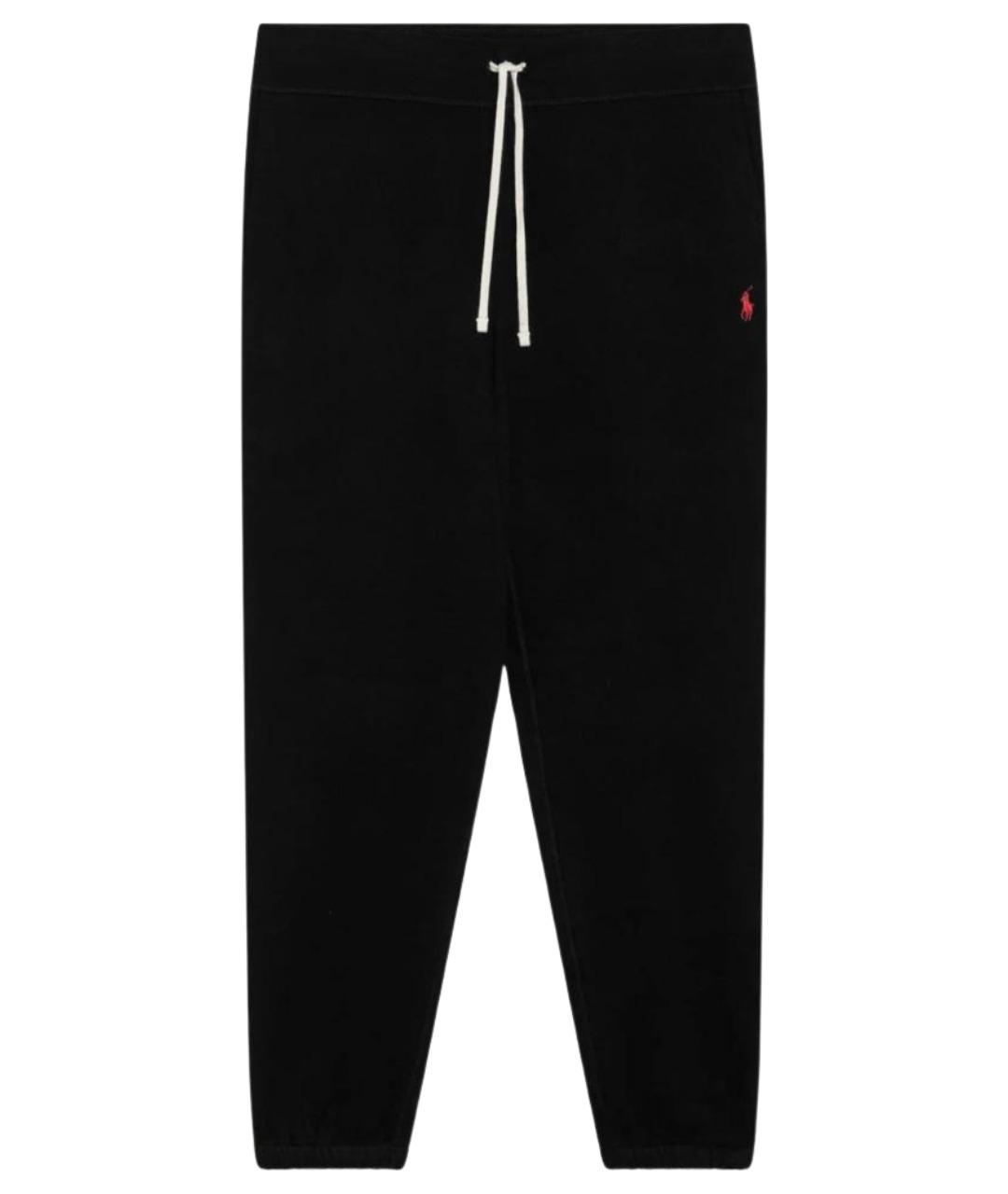 POLO RALPH LAUREN Черные хлопковые повседневные брюки, фото 1