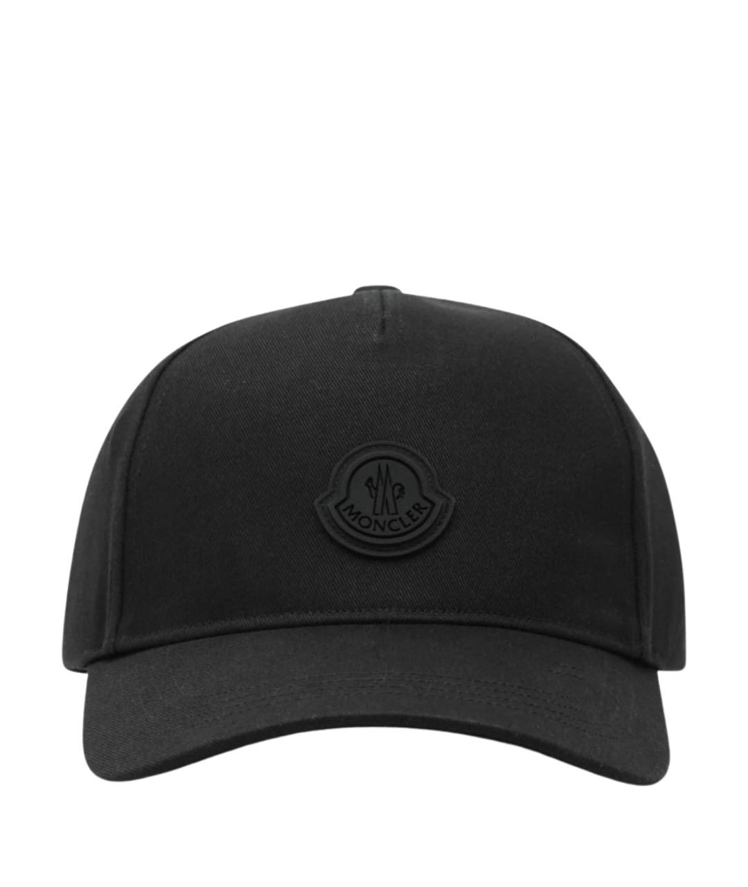 MONCLER Черная хлопковая кепка/бейсболка, фото 1