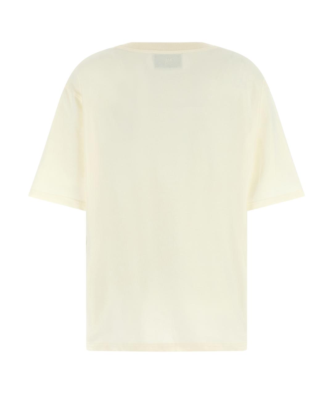 Ami Paris Белая хлопковая футболка, фото 2