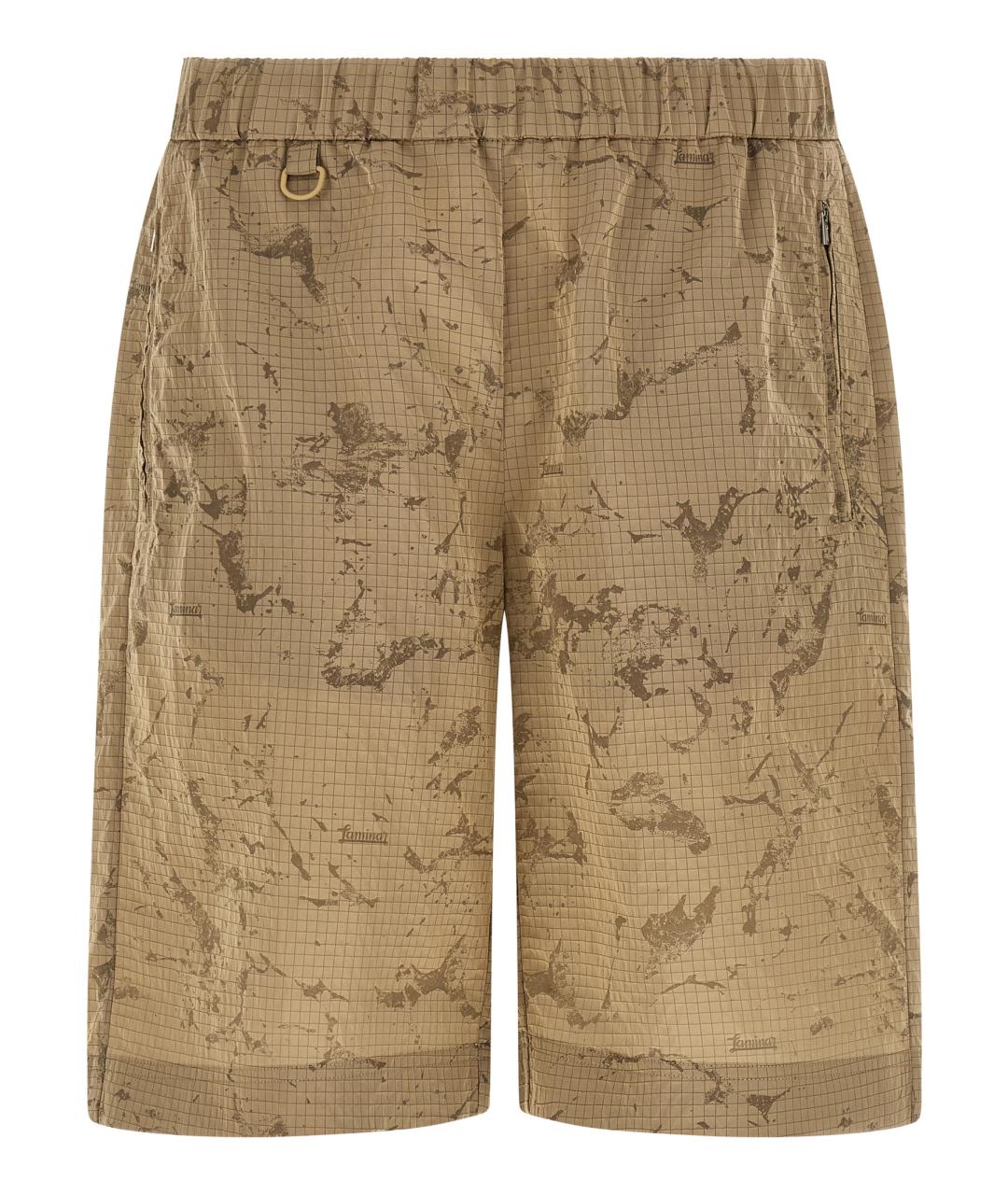 LAMINAR Бежевые полиамидовые шорты, фото 1