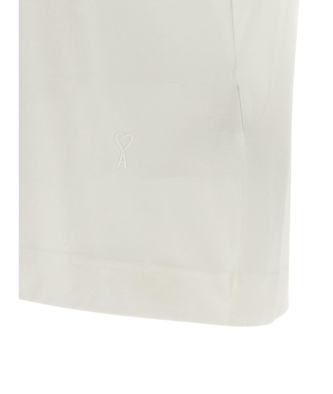 Ami Paris Белая хлопковая футболка, фото 4