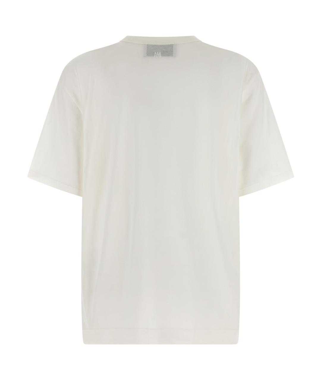 Ami Paris Белая хлопковая футболка, фото 2