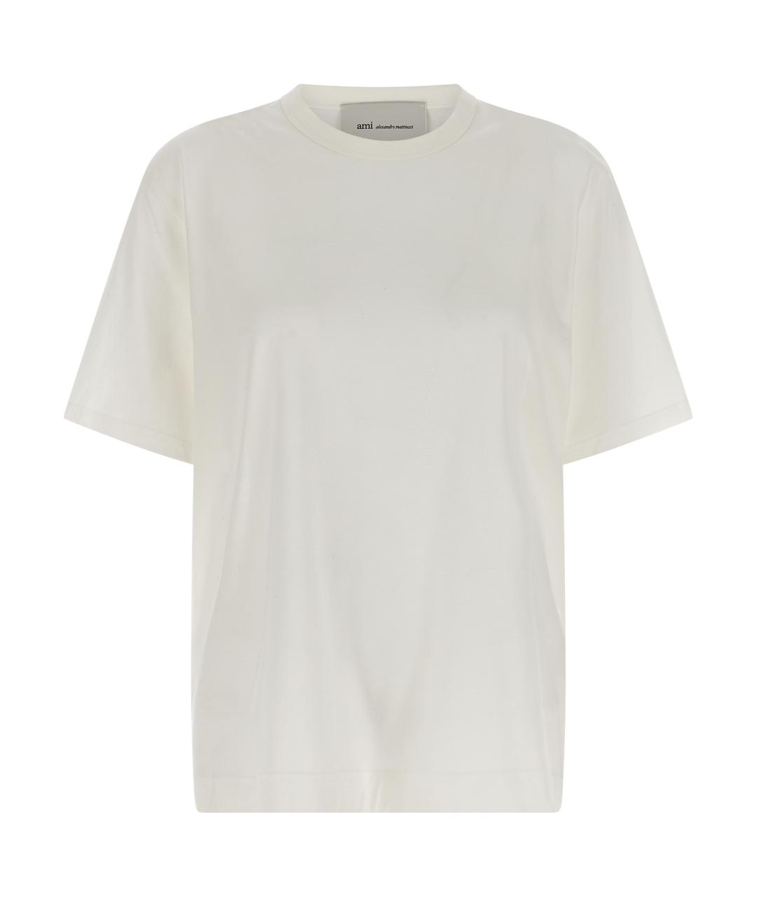 Ami Paris Белая хлопковая футболка, фото 1
