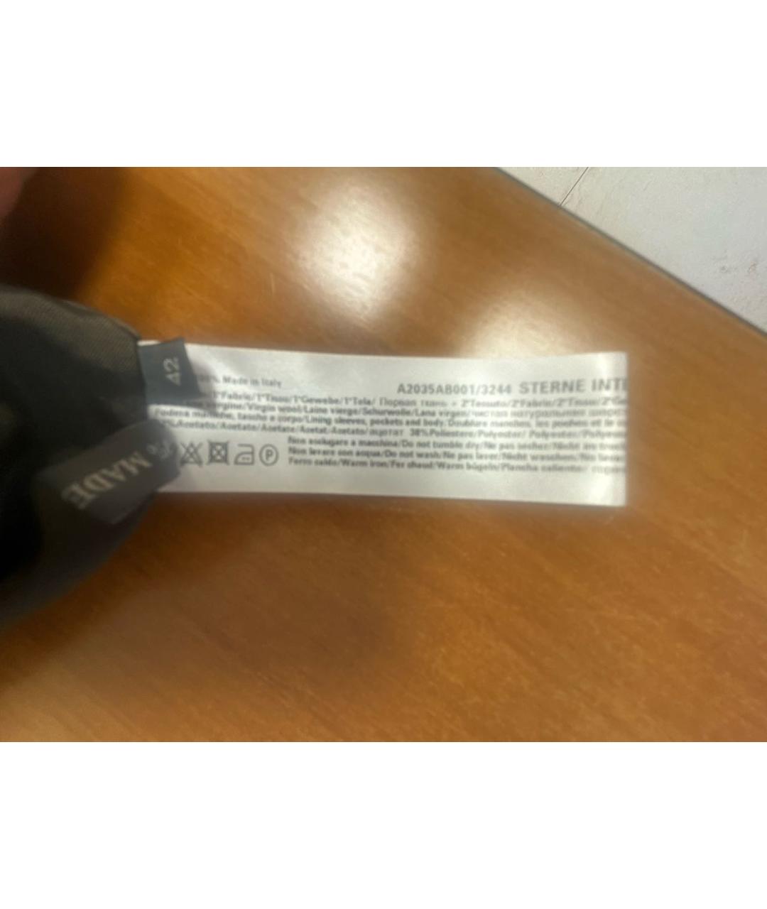 LORENA ANTONIAZZI Антрацитовый шерстяной костюм с брюками, фото 8