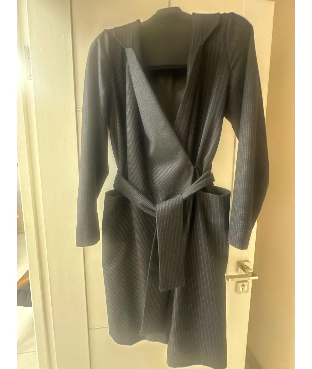 LORENA ANTONIAZZI Антрацитовый шерстяной костюм с брюками, фото 9