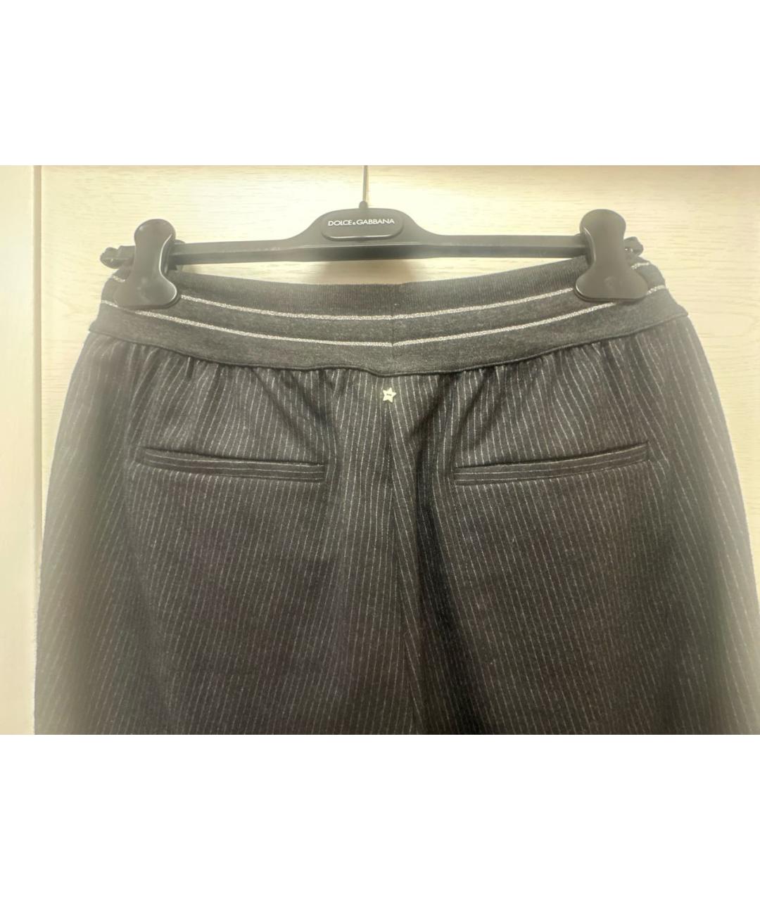 LORENA ANTONIAZZI Антрацитовый шерстяной костюм с брюками, фото 7