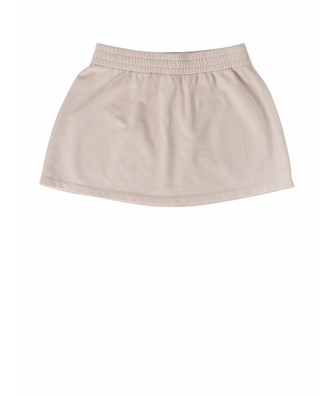 PRADA Розовая хлопковая юбка мини, фото 1