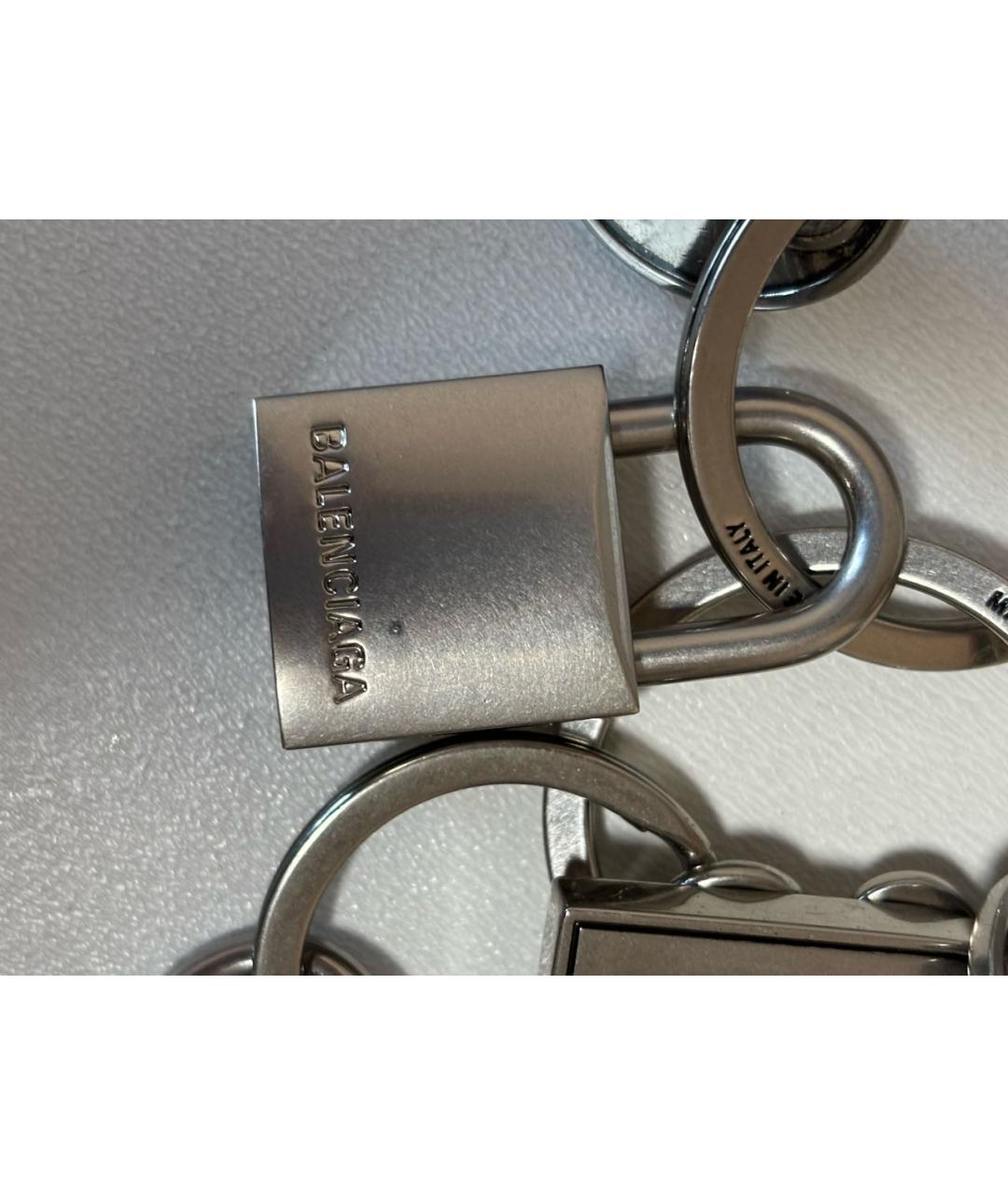 BALENCIAGA Серый брелок, фото 5