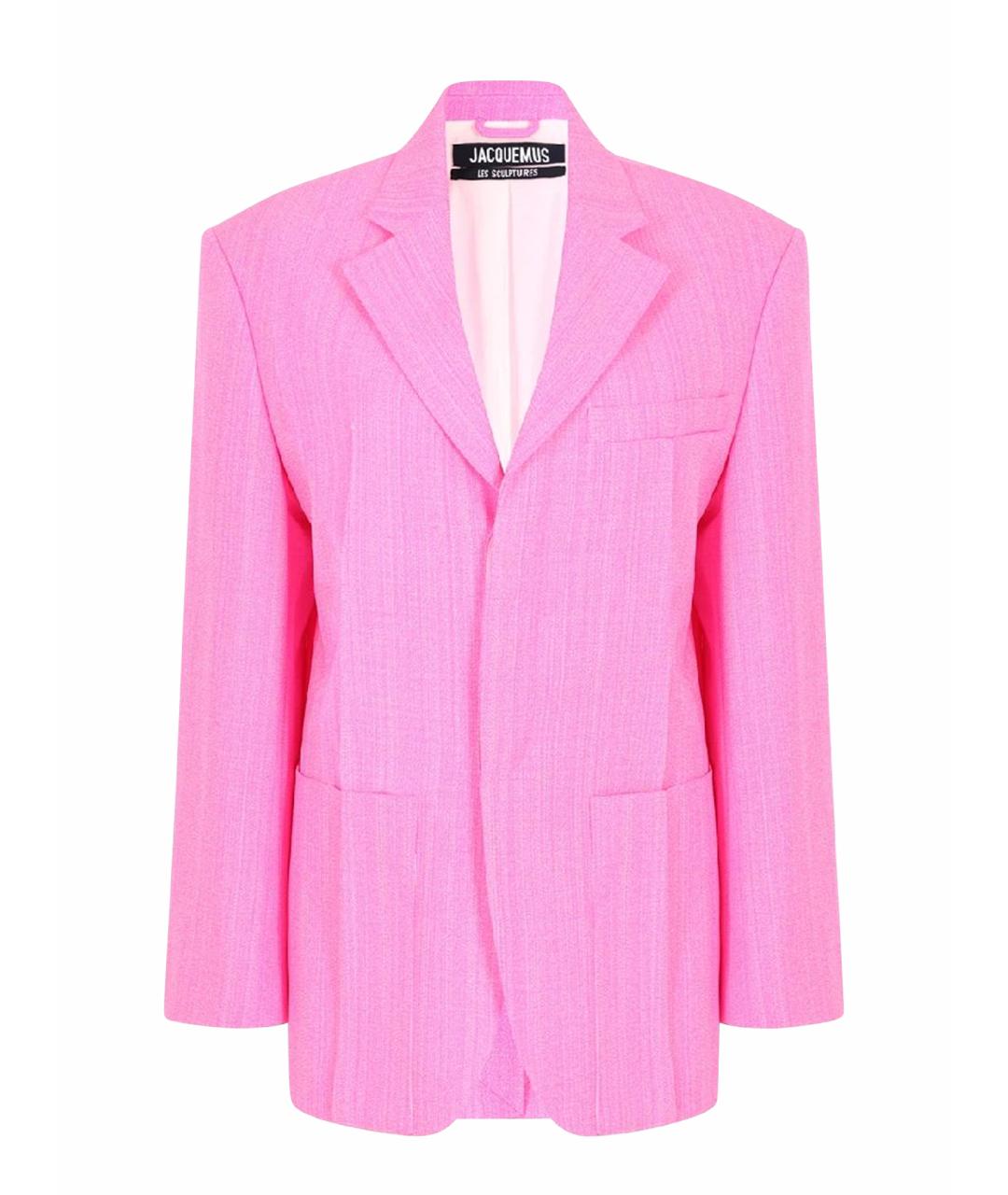JACQUEMUS Розовый вискозный жакет/пиджак, фото 1