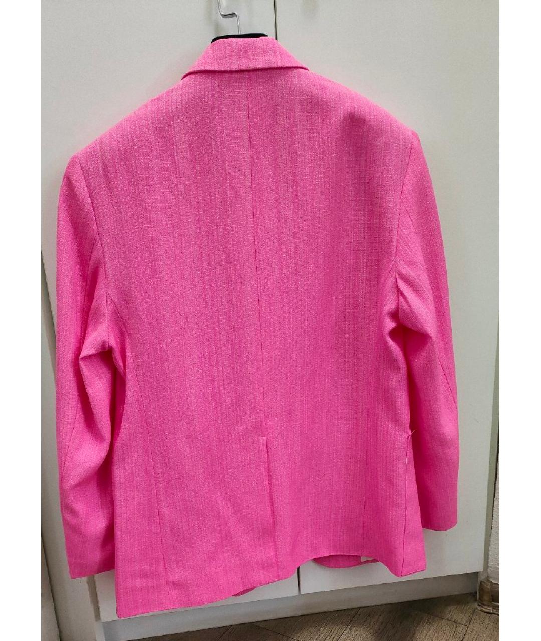 JACQUEMUS Розовый вискозный жакет/пиджак, фото 2