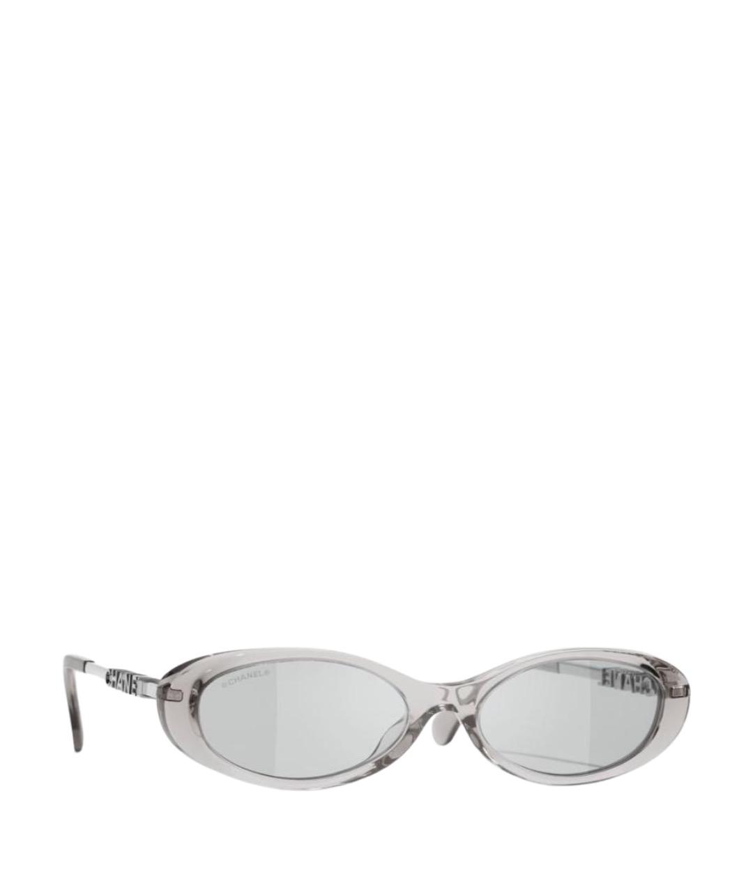 CHANEL Серые пластиковые солнцезащитные очки, фото 1