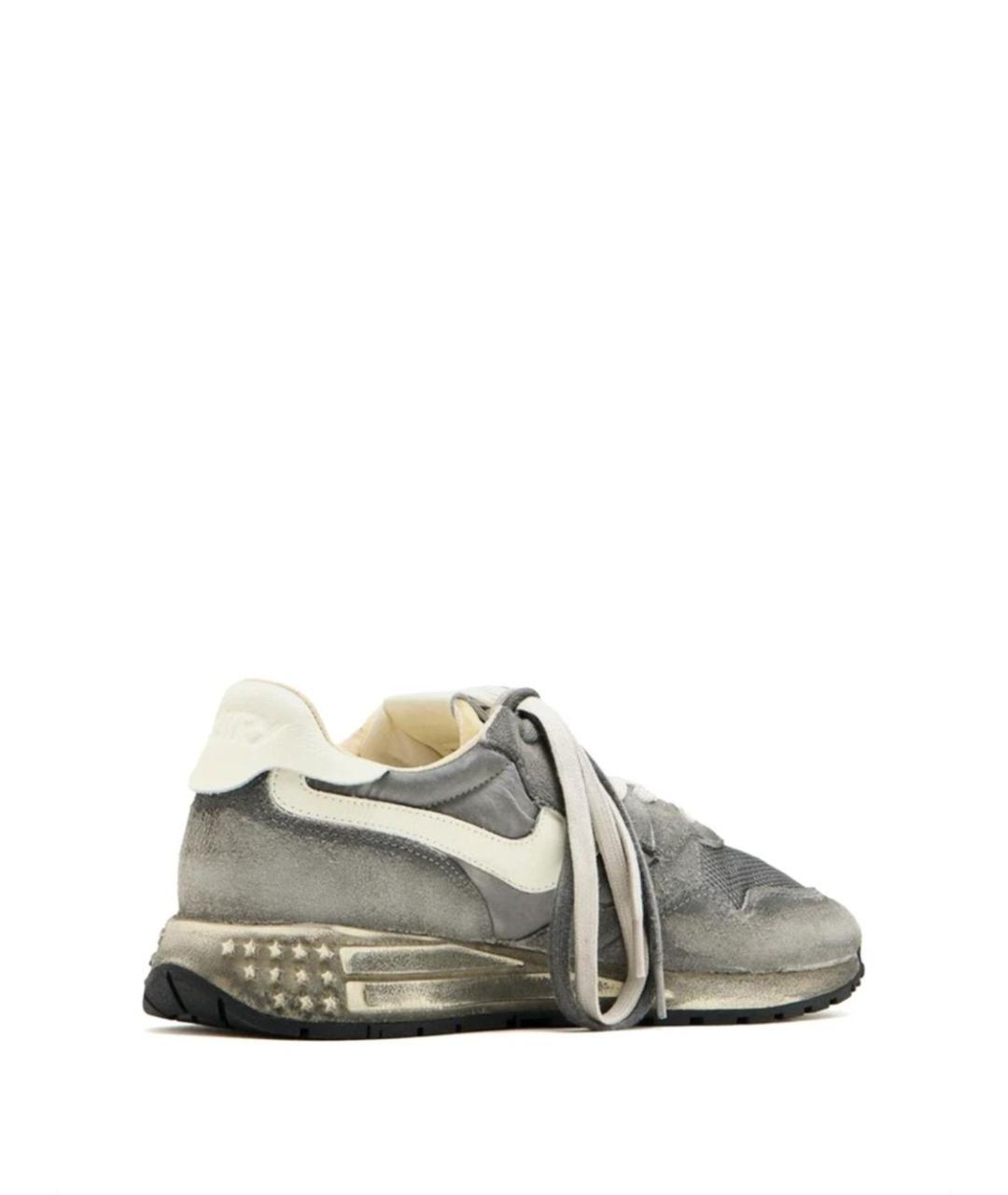 AUTRY Серые замшевые кроссовки, фото 5