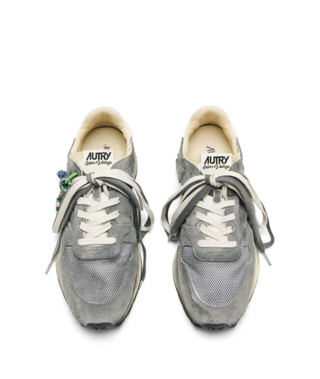 AUTRY Серые замшевые кроссовки, фото 3